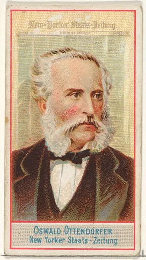 Oswald Ottendorfer, New Yorker Staats-Zeitung, from the American Editors series (N1) for Allen & Ginter Cigarettes Brands