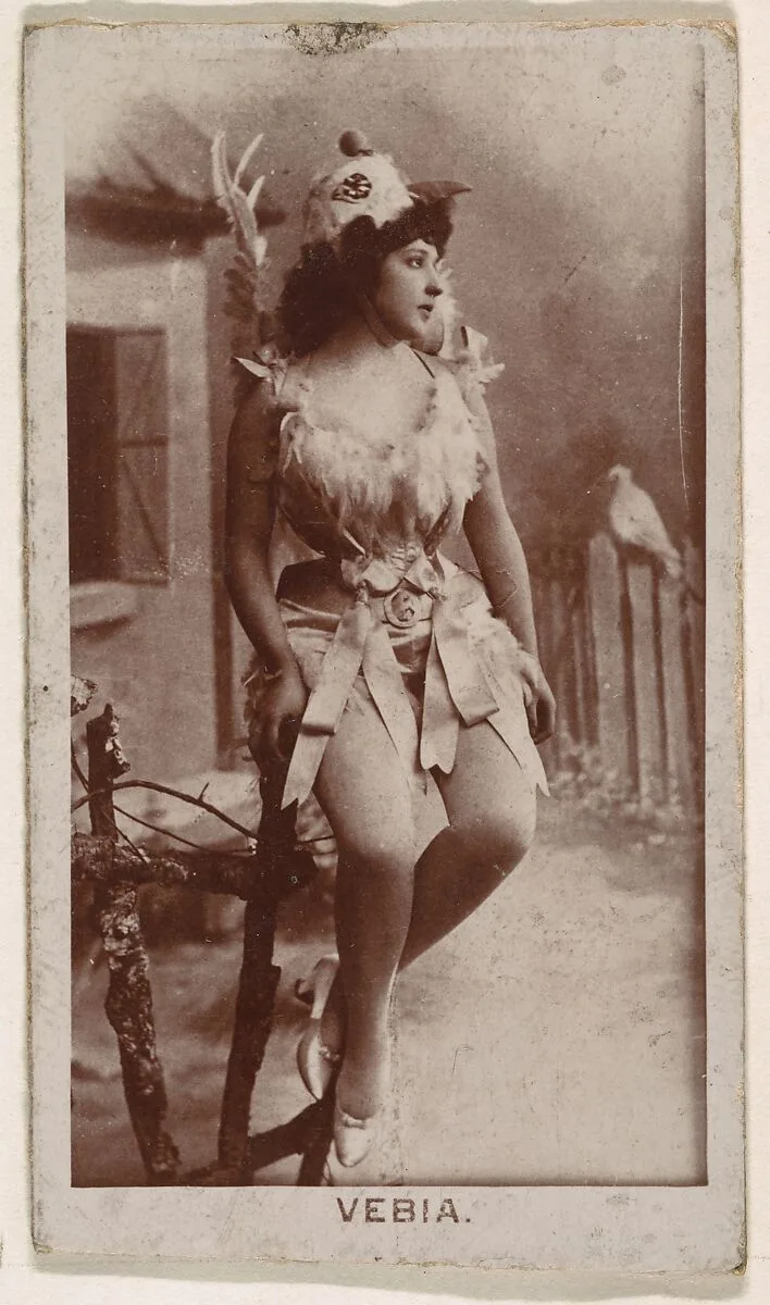 Vebia, from the Actresses series (N245) issued by Kinney Brothers to promote Sweet Caporal Cigarettes — Kinney Brothers Tobacco Company