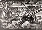 Muscles Mans the Guns, Voyage 13 — James Lesesne Wells