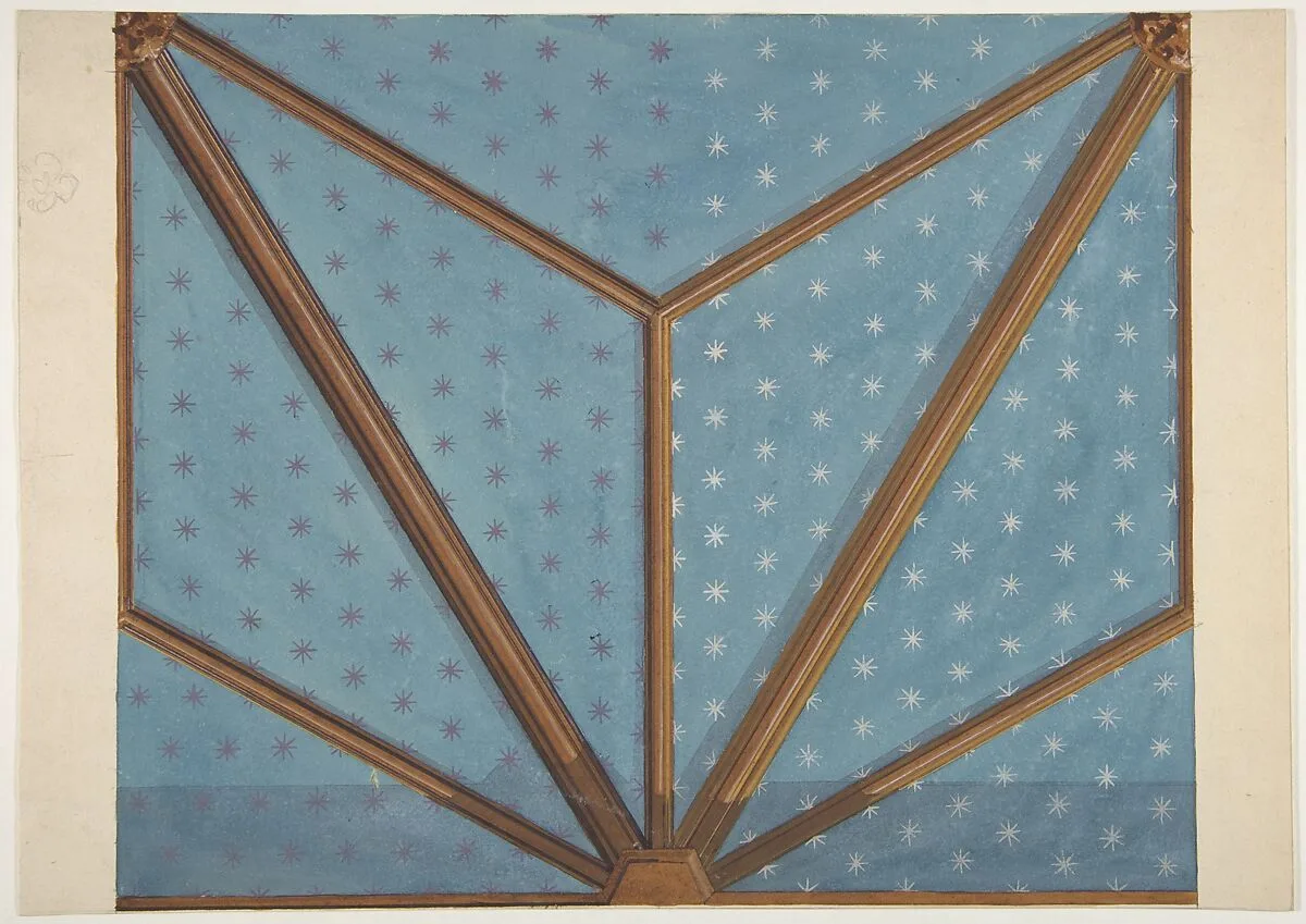 Design for the decoration of a ceiling — Jules-Edmond-Charles Lachaise|Eugène-Pierre Gourdet