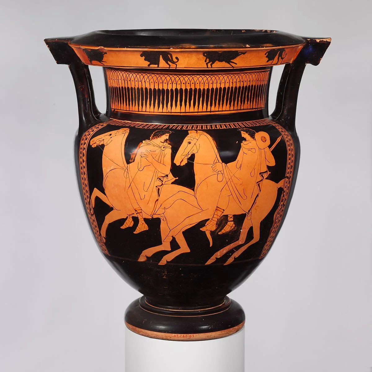 Terracotta column-krater (bowl for mixing wine and water) — Marlay Painter