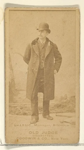 Sharsie, Manager, Philadelphia Athletics, from the Old Judge series (N172) for Old Judge Cigarettes