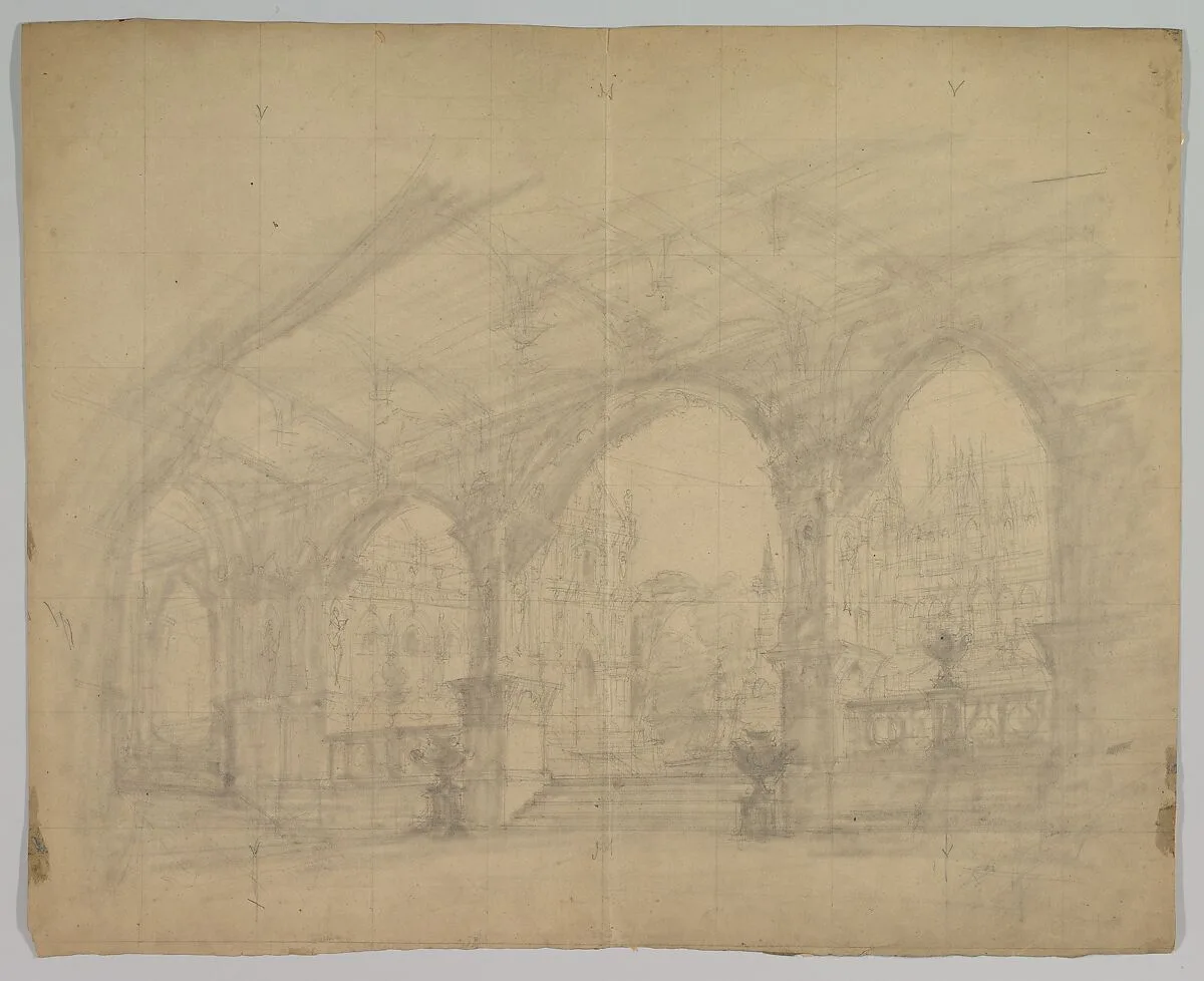 Design for a Stage Set — Eugène Cicéri