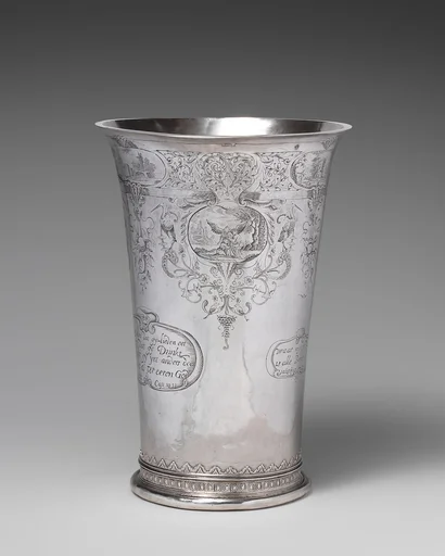 Beaker with three scenes from the Story of Tobit