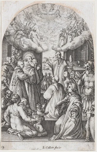 The Death of St. Benedict, plate 13 from "Les Eglises Jubilaires" (The Paintings of Rome, The Churches Jubilee)