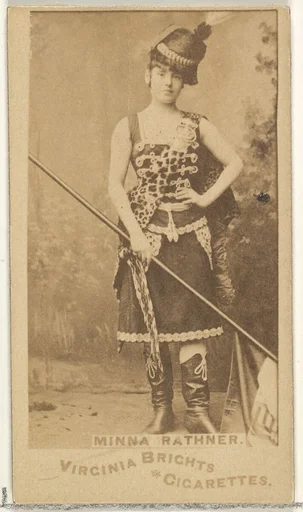 Minna Rathner, from the Actors and Actresses series (N45, Type 1) for Virginia Brights Cigarettes