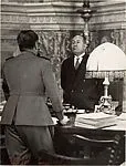 Mussolini Giving Orders to Teruzzi, Commandant of the Fascist Militia — Felix H. Man