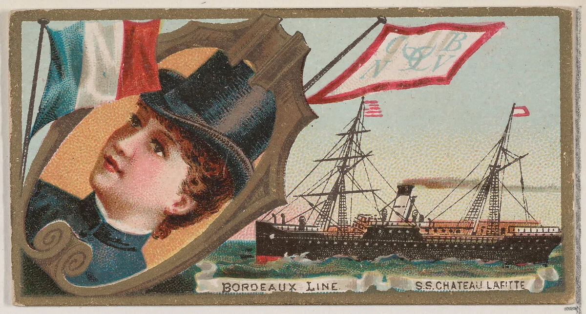 Steamship Chateau Lafitte, Bordeaux Line, from the Ocean and River Steamers series (N83) for Duke brand cigarettes — W. Duke, Sons & Co.