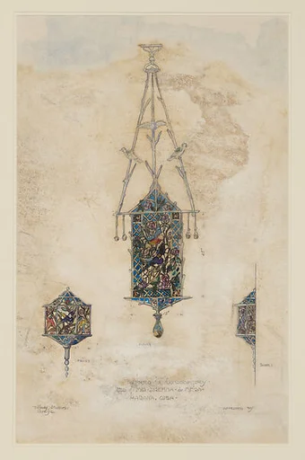 Design for fixtures for conservatory. Res of Mrs. Josefina de Mesa. Habana, Cuba
