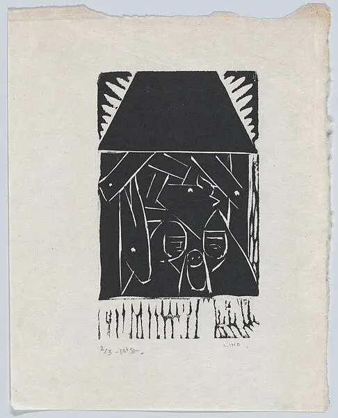Christmas card with nativity scene — Jean Charlot