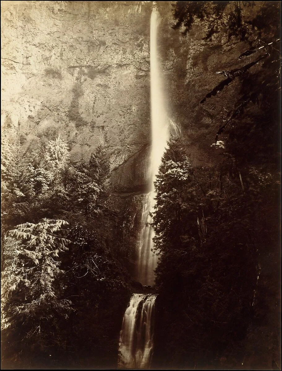 Multnomah Falls Cascade, Columbia River — Carleton E. Watkins