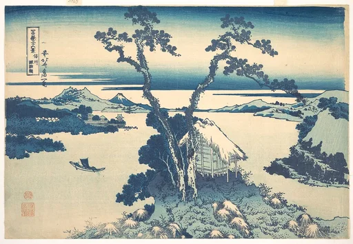 冨嶽三十六景 信州諏訪湖|Lake Suwa in Shinano Province (Shinshū Suwako), from the series Thirty-six Views of Mount Fuji (Fugaku sanjūrokkei)