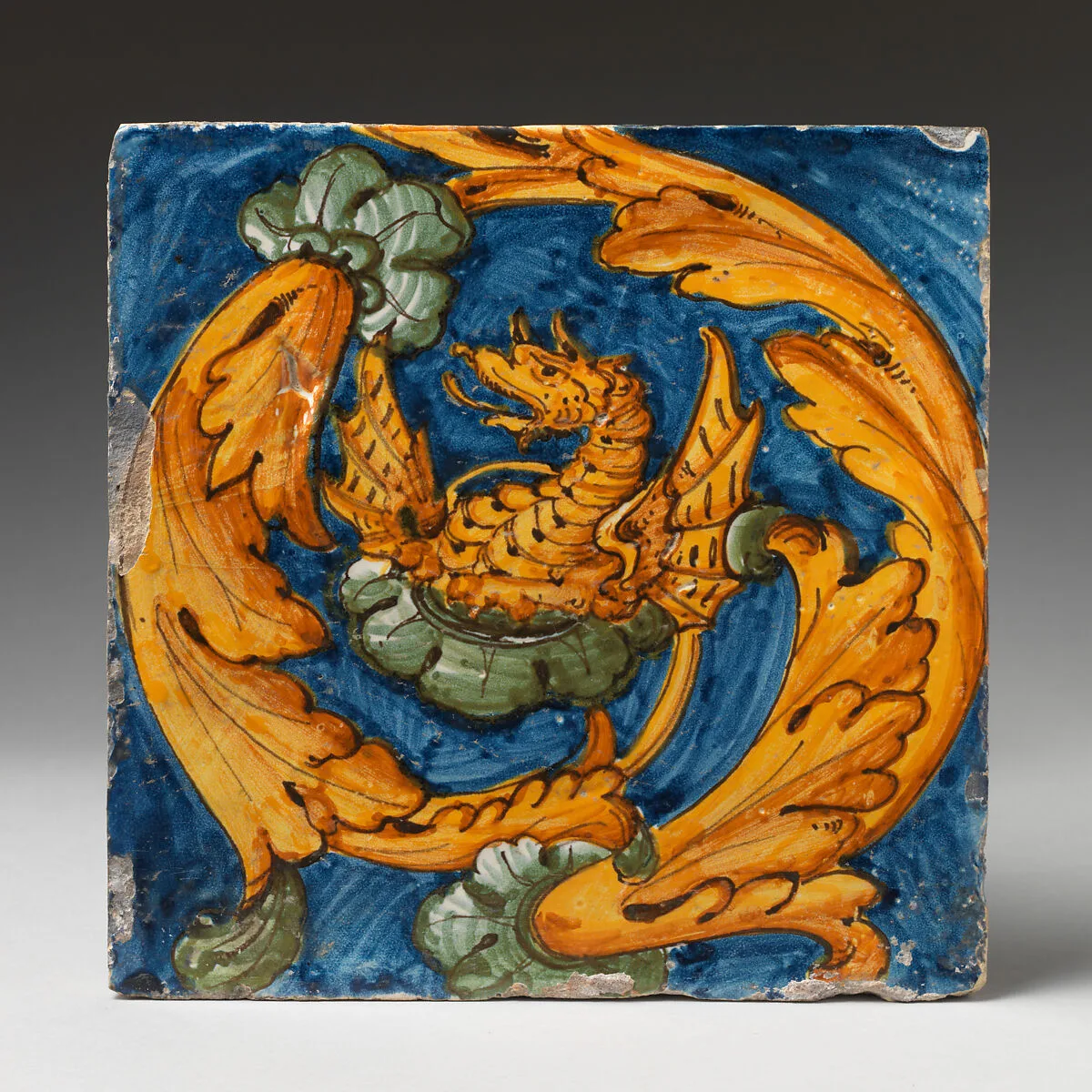 Tile with dragon — Unknown