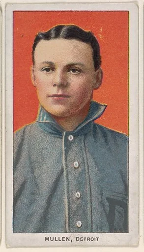Mullen, Detroit, American League, from the White Border series (T206) for the American Tobacco Company