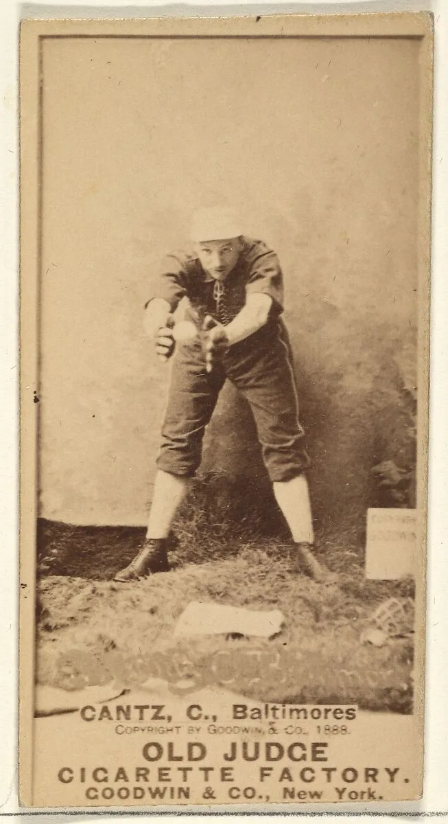Gantz, Catcher, Baltimore Orioles, from the Old Judge series (N172) for Old Judge Cigarettes — Goodwin & Company