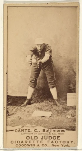 Gantz, Catcher, Baltimore Orioles, from the Old Judge series (N172) for Old Judge Cigarettes