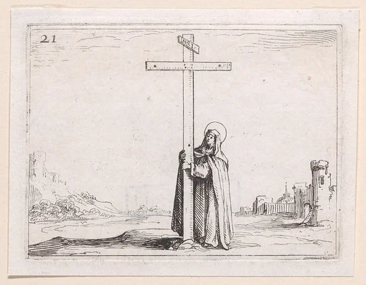 La Religieuse Tenant La Sainte Croix (The Nun Holds the Cross), from Lux Claustri ou La Lumière du Cloitre (The Light of the Cloisters), plate 21