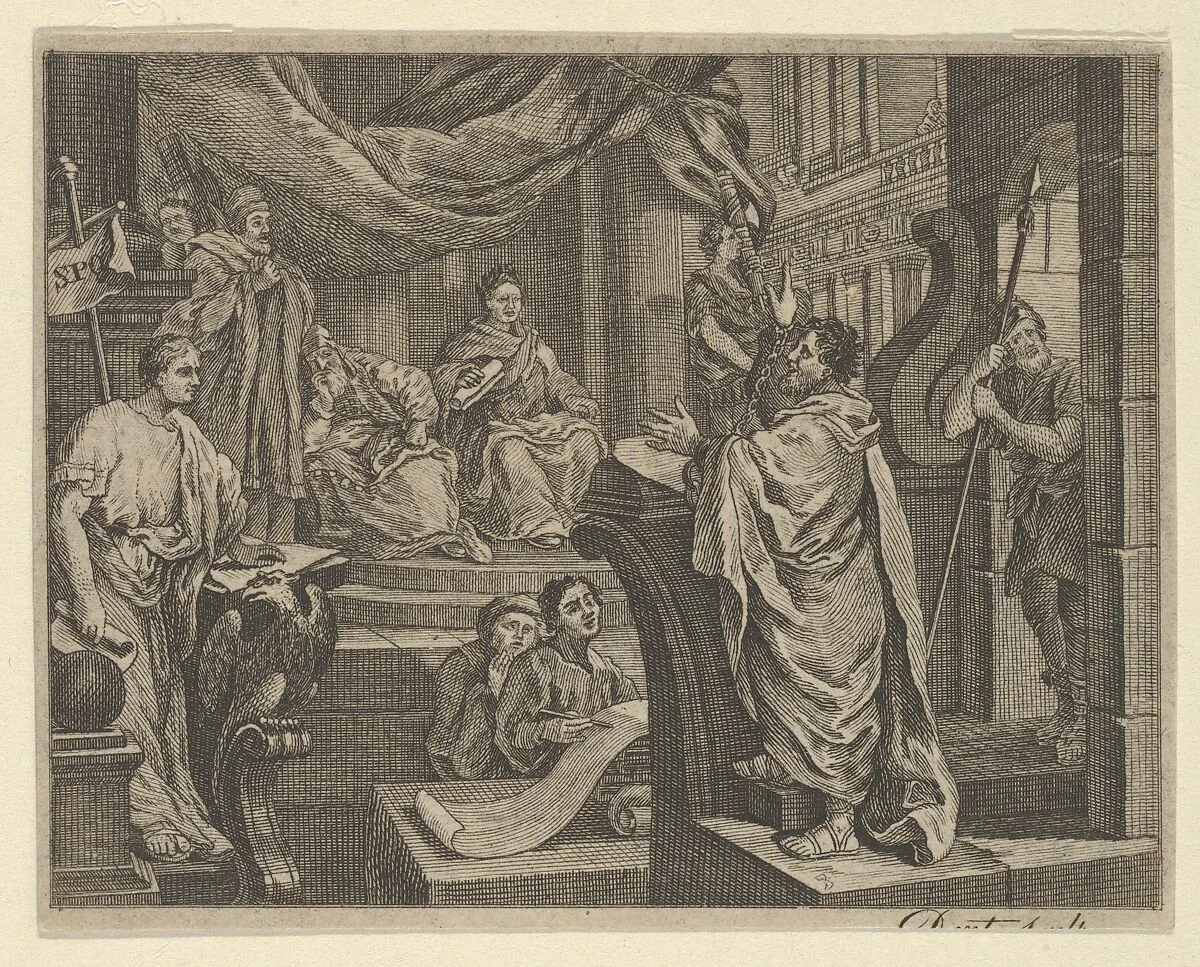 Sullivan's Paul Before Felix — William Hogarth|Dent|Luke Sullivan