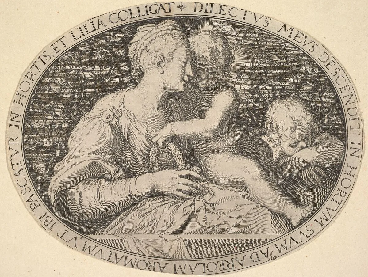 Madonna and Child — Aegidius Sadeler II|Parmigianino (Girolamo Francesco Maria Mazzola)