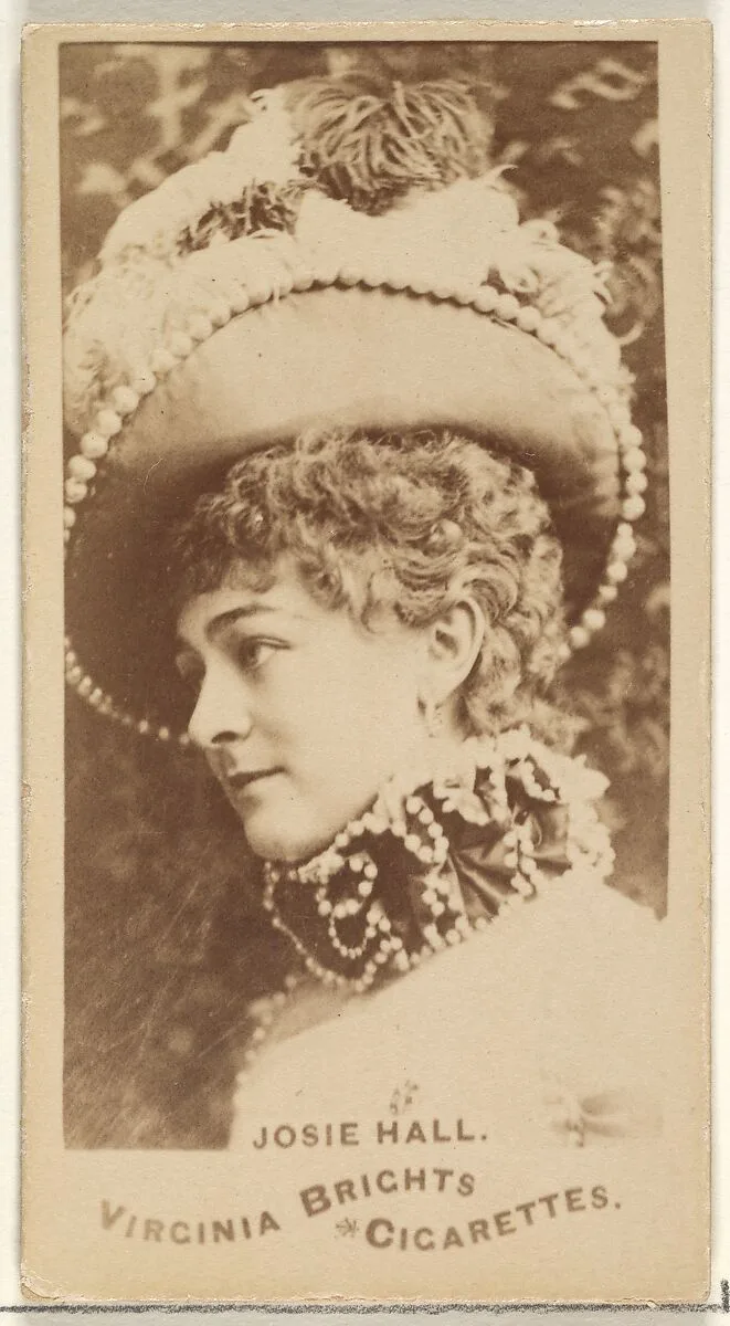 Josie Hall, from the Actors and Actresses series (N45, Type 1) for Virginia Brights Cigarettes — Allen & Ginter