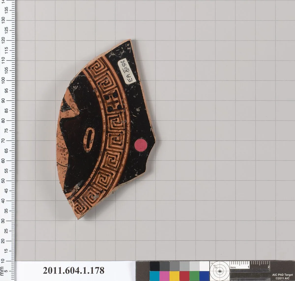 Terracotta fragment of a kylix (drinking cup) — Unknown