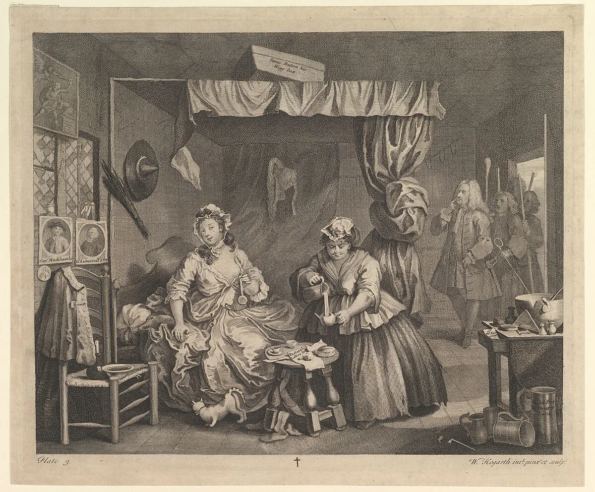 A Harlot's Progress, Plate 3 — William Hogarth