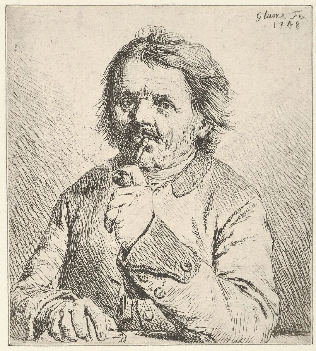 The Smoking Peasant — Johann Gottlieb Glume