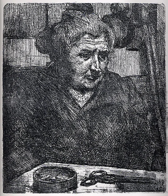 The Artist's Mother at a Table — Umberto Boccioni