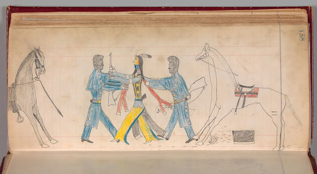 Maffet Ledger: Black Cavalry Officers and Indian — Unknown
