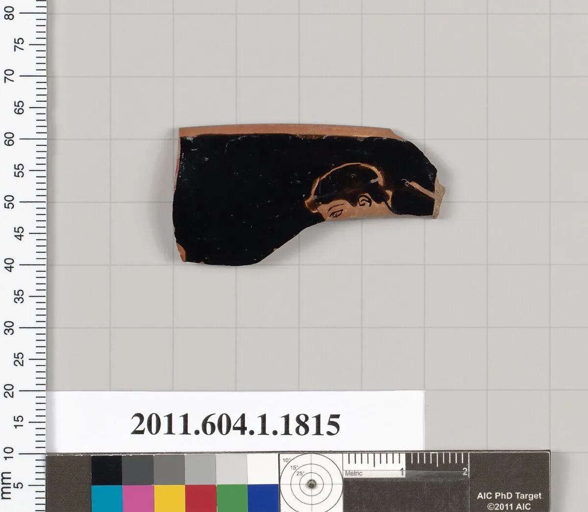 Terracotta rim fragment of a kylix (drinking cup) — Unknown