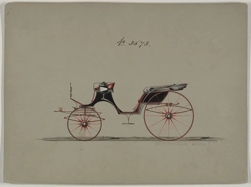 Design for Cabriolet or Victoria, no. 3573