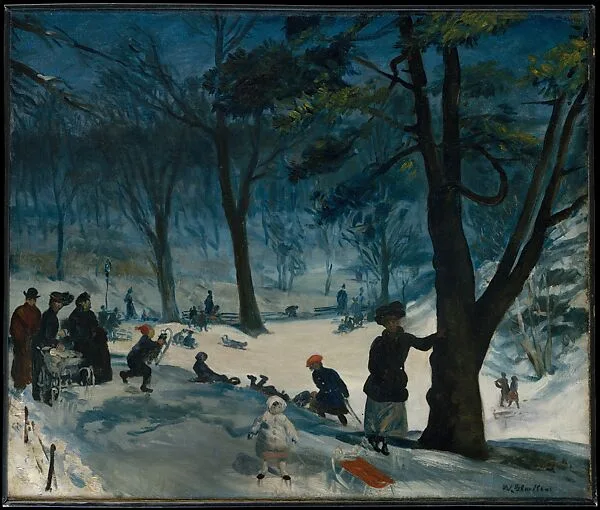 Central Park, Winter — William James Glackens