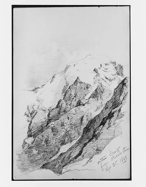Ortler Spitz from Stelvio Pass (from Switzerland 1869 Sketchbook) — John Singer Sargent