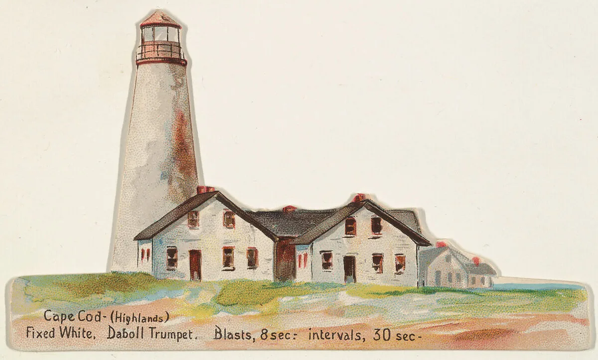 Cape Cod, from the Lighthouses series (N119) issued by Duke Sons & Co. to promote Honest Long Cut Tobacco — W. Duke, Sons & Co.|The Giles Company