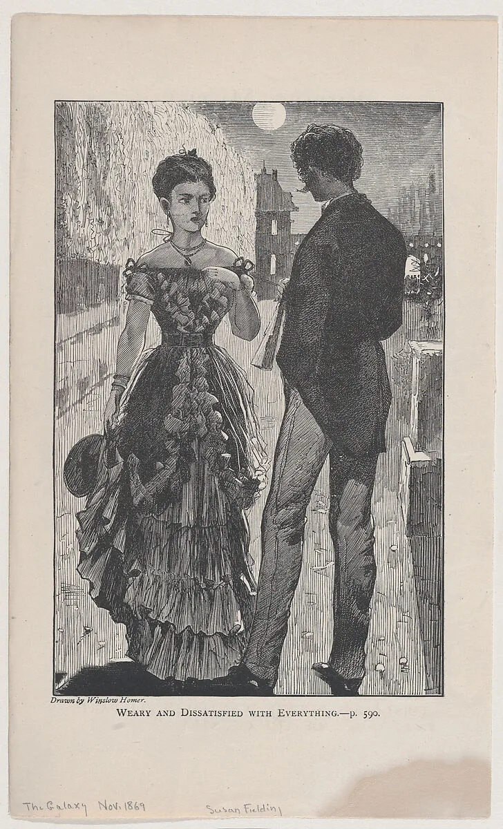 Weary and Dissatisfied With Everything (The Galaxy, An Illustrated Magazine of Entertaining Reading, Vol. VIII) — Winslow Homer
