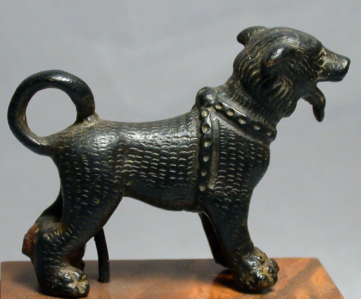 Bronze figure of a dog — Unknown