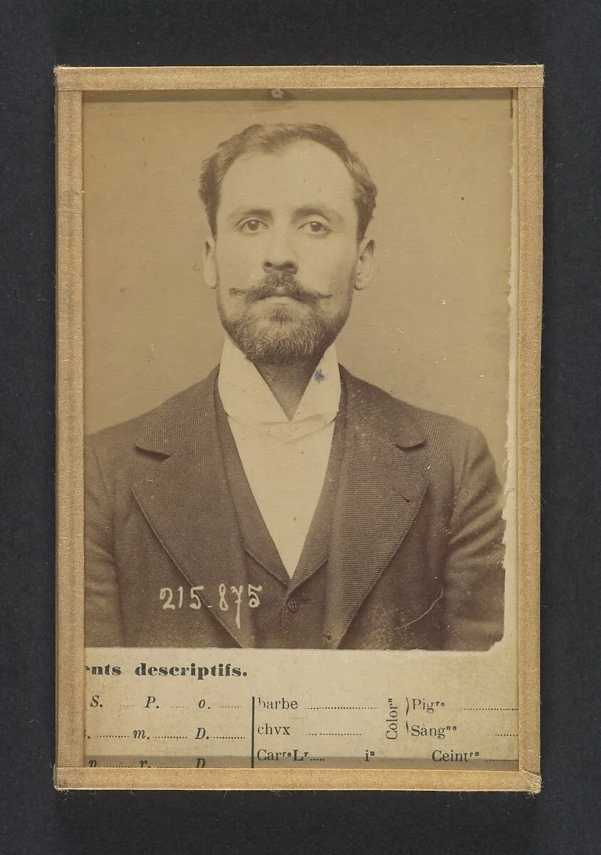Bertani. Orsini. 24 ou 25 ans, né à Florence (Italie). Sans profession. Anarchiste. 18/3/94 — Alphonse Bertillon