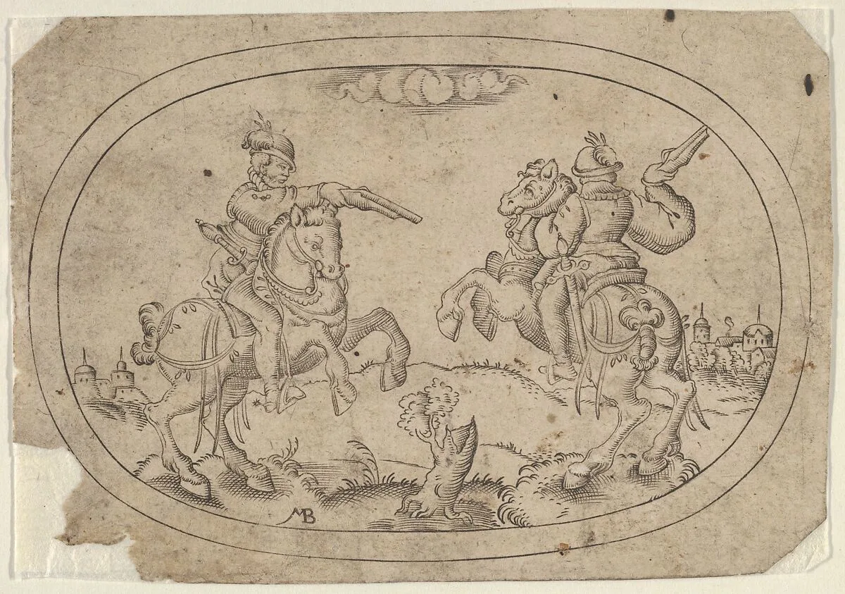 Two Riders, from Das Bossenbüchlein — Mathais Beitler|Stephan Herman