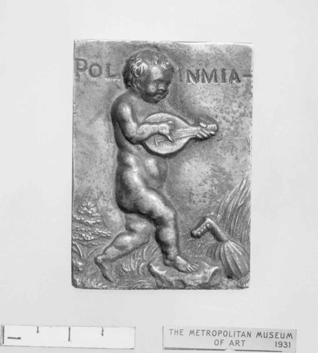 Putto with attributes of the Muse Polymnia — Peter Flötner