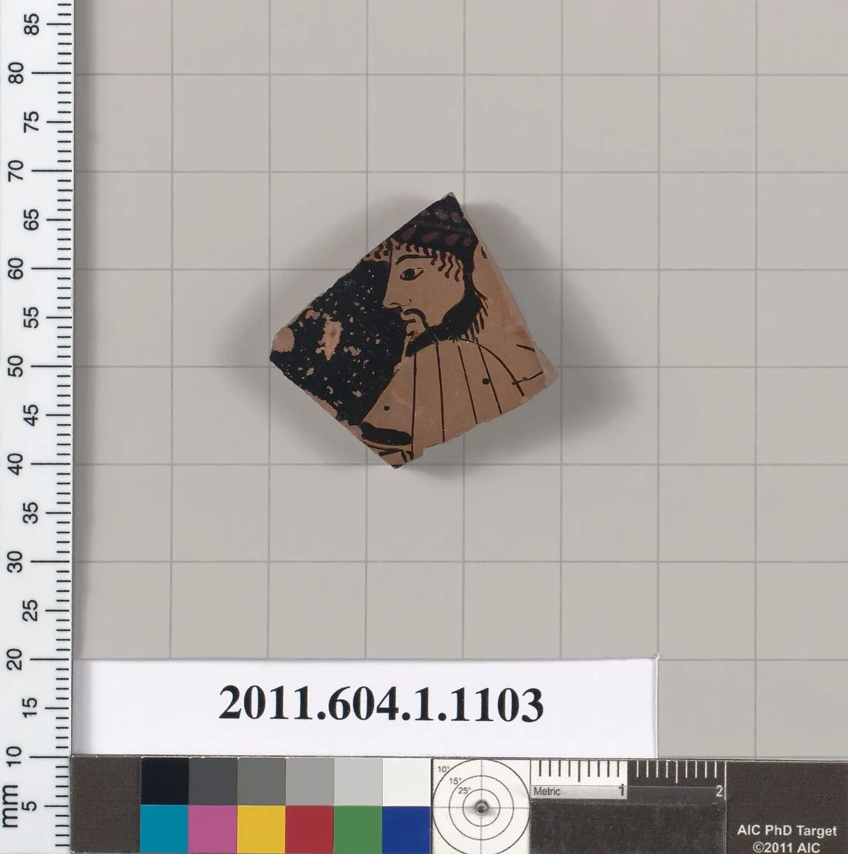 Terracotta fragment of a kylix (drinking cup) — Unknown