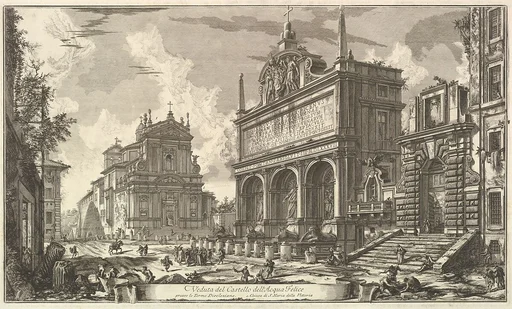 View of the Fountainhead of the Acqua Felice...., from Vedute di Roma (Roman Views)