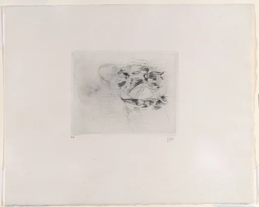 Swan and Duck, with Portraits of Julie