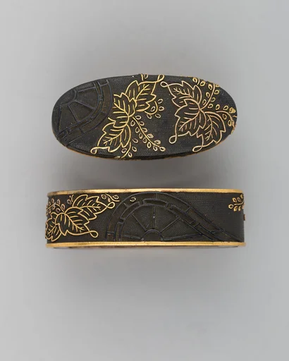 Sword-Hilt Collar and Pommel (Fuchigashira)