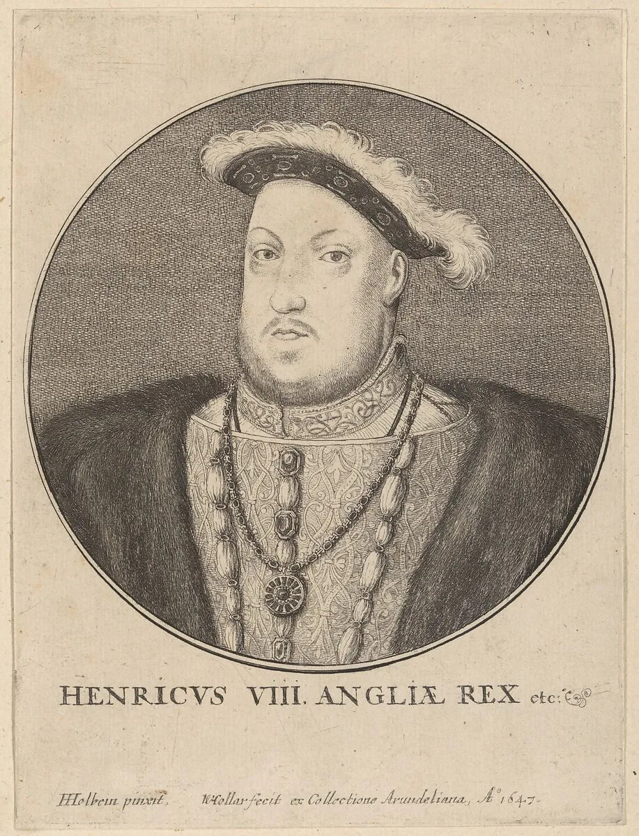 Henricus VIII Angliae Rex etc. — Wenceslaus Hollar|Henry VIII, King of England and Ireland|Hans Holbein the Younger