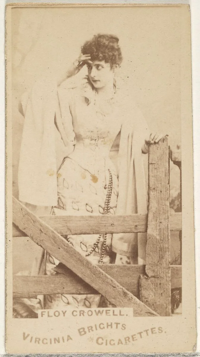 Floy Crowell, from the Actors and Actresses series (N45, Type 1) for Virginia Brights Cigarettes — Allen & Ginter