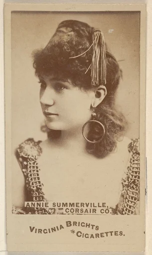 Annie Summerville, Corsair Co., from the Actors and Actresses series (N45, Type 6) for Virginia Brights Cigarettes