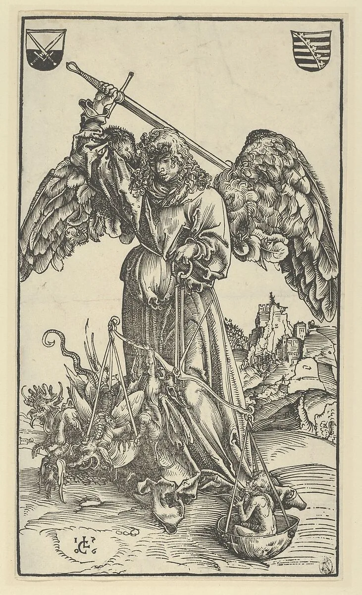 The Archangel Michael Weighing a Soul — Lucas Cranach the Elder