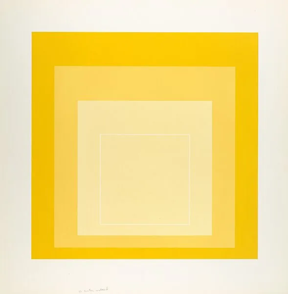 Proof for White Line Square series — Josef Albers|Gemini G.E.L.|Kenneth E. Tyler