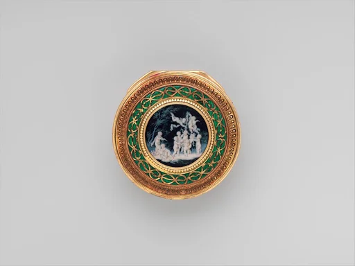 Snuffbox with scenes of putti at play