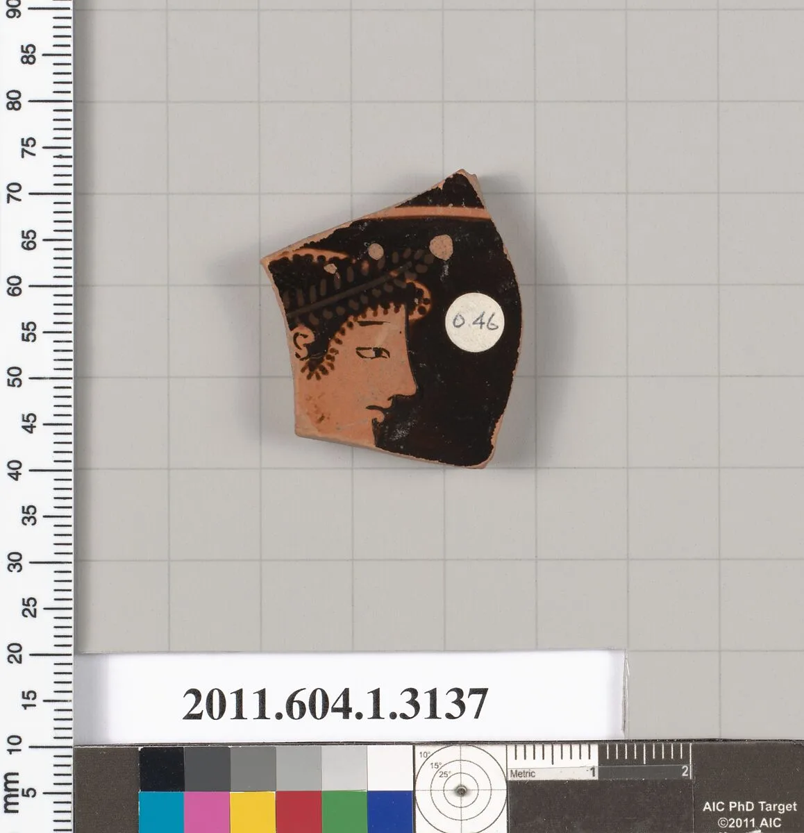 Terracotta fragment of a kylix (drinking cup) — Unknown